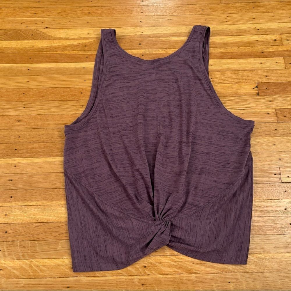 Athleta purple heathered activewear tank top